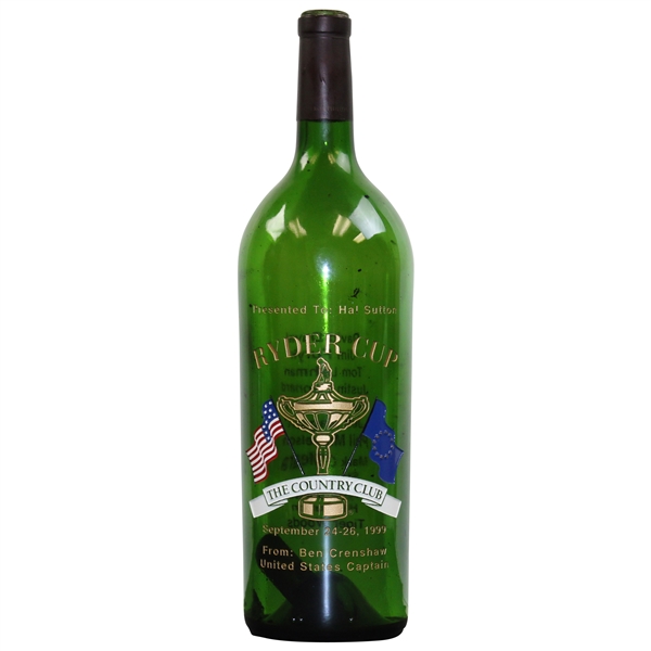 1999 Ryder Cup at Brookline Special Ltd Gifted Wine to Team USA's Hal Sutton
