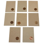 Eight (8) Penny Golf Cards - Jones, Hagen, Tiger, Hogan, Armour, Palmer/Nicklaus & Nelson(x2)
