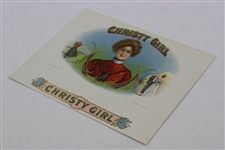Christy Girl Cigar Label