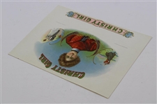 Christy Girl Cigar Label