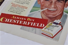 Ben Hogan Chesterfield & Pabst Blue Ribbon Ads with 'Follow Through' Sheet Music