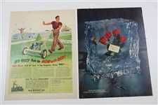 Ben Hogan Chesterfield & Pabst Blue Ribbon Ads with 'Follow Through' Sheet Music