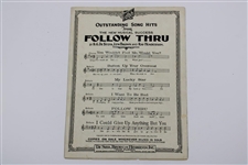 Ben Hogan Chesterfield & Pabst Blue Ribbon Ads with 'Follow Through' Sheet Music