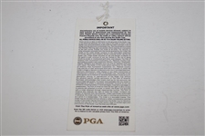 Martin Kaymer & Brandt Snedeker Signed 2012 Ryder Cup Embroidered Flag w/Ticket JSA ALOA