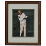 Arnold Palmer Signed 11x14 Lithograph Photo - Framed JSA ALOA