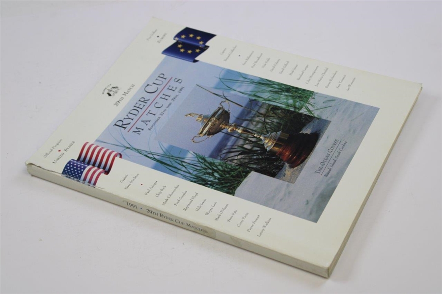 1991 The Ryder Cup at Kiawah Island The Ocean Course Official Program