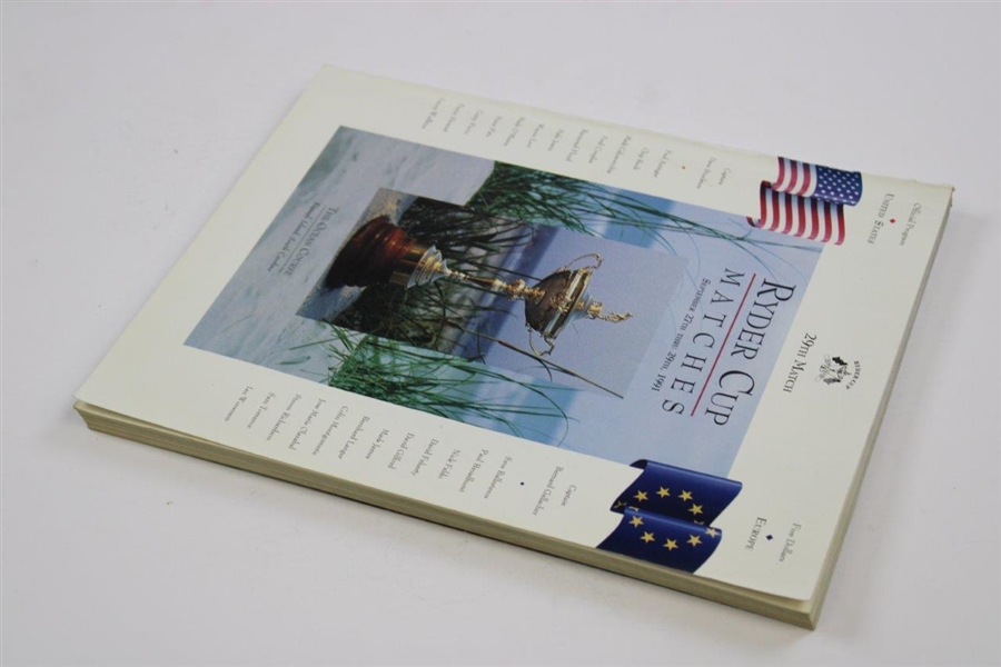 1991 The Ryder Cup at Kiawah Island The Ocean Course Official Program