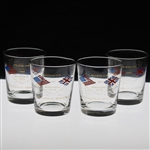 1957 Walker Cup at Minikahda Club Glasses w/Both Team Members - Set of Four (4)