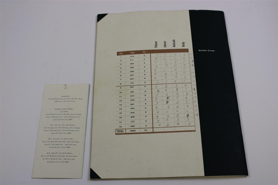 Palmer, Andrade & Inkster Signed 16th Arnold Palmer Clinic Souvenir Program JSA ALOA