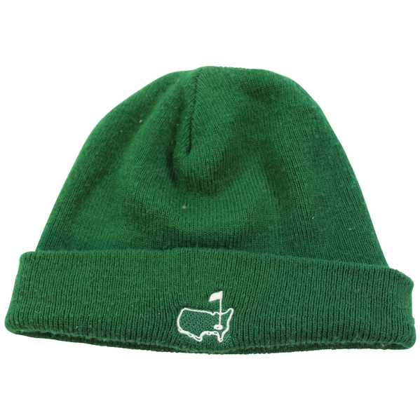 Masters Tournament Green with Masters Logo Beanie Cap