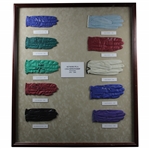 Ten (10) Signed Golf Gloves Display - 1991-2000 Sr. PGA Championship Winners - Framed JSA ALOA