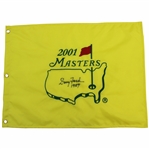 Doug Ford Signed 2001 Masters Embroidered Flag with 1957 JSA ALOA