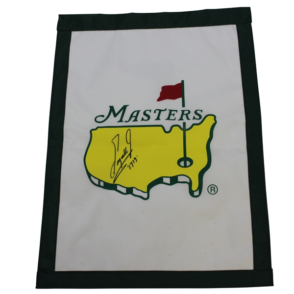 Fuzzy Zoeller Twice-Signed Masters Undated Garden Flag with 1979 JSA ALOA