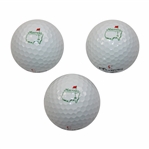 Three (3) Slazenger Masters Logo Golf Balls