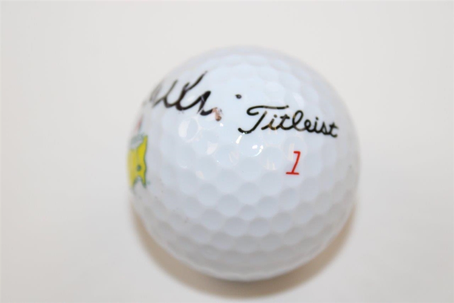 Mike Weir Signed Titleist Masters Logo Golf Ball JSA ALOA