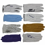 Nagle, Norman, Lehman & Five (5) other The Open Winners Signed Gloves JSA ALOA