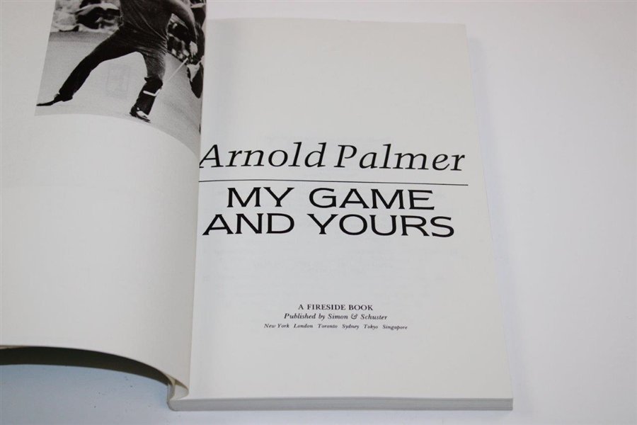 Arnold Palmer Signed 'My Game And Yours' Revised Edition by Arnold Palmer JSA ALOA