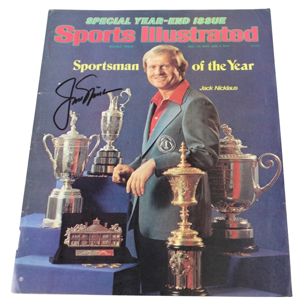 Jack Nicklaus Signed 1979 Sports Illustrated Sportsman Of The Year Cover Only JSA ALOA