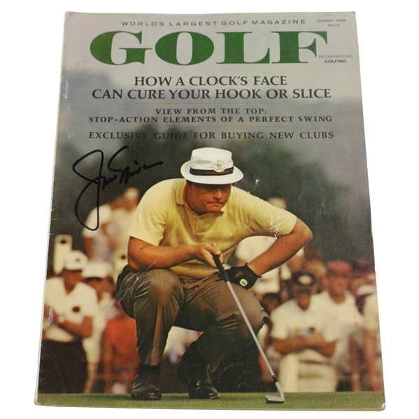 Jack Nicklaus Signed 1966 Golf Magazine JSA ALOA
