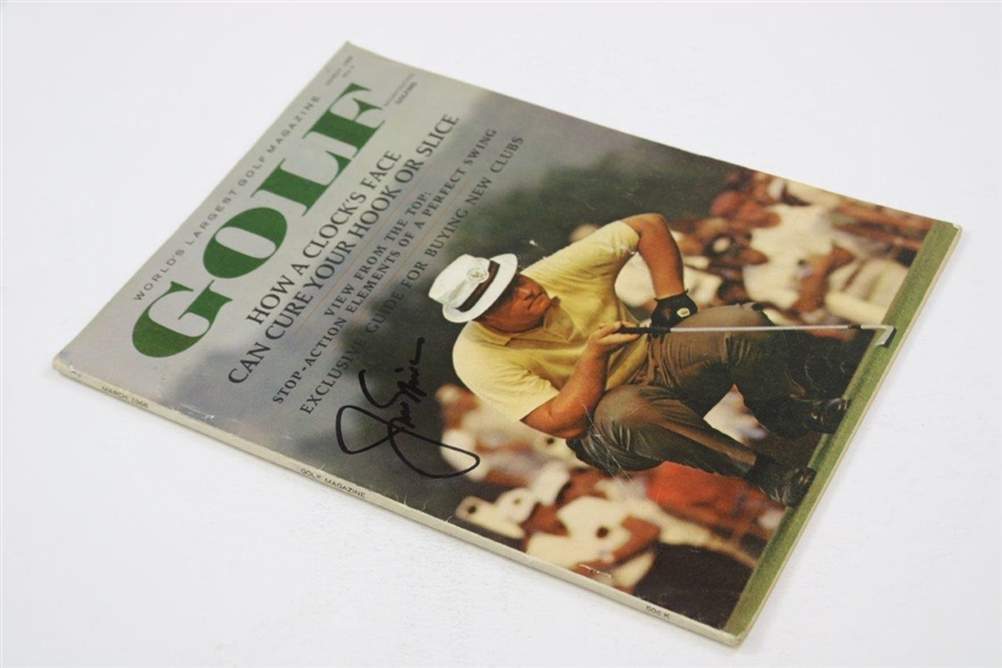 Jack Nicklaus Signed 1966 Golf Magazine JSA ALOA