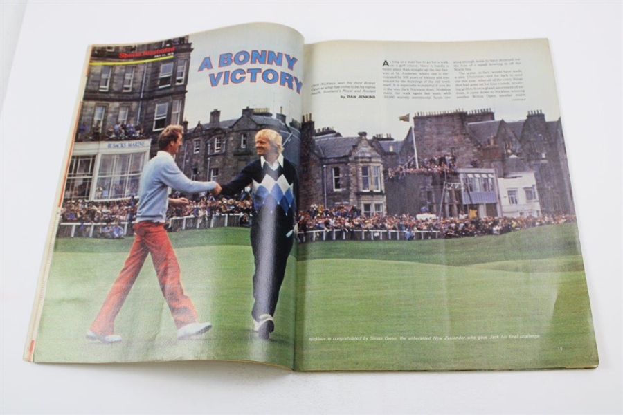 Jack Nicklaus Signed 1978 Sports Illustrated Open Championship Magazine JSA ALOA