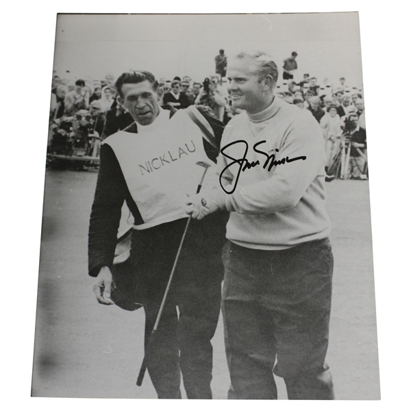Jack Nicklaus Signed 1966 Open Championship Photo JSA ALOA