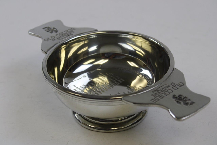 Old Course St. Andrews Open Champions Quaich Bowl w/Names Engraved in Original Box