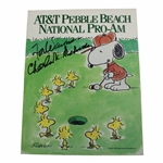 Peanuts Creator Charles Schulz Signed AT&T Pebble Beach Pro-Am Program JSA ALOA