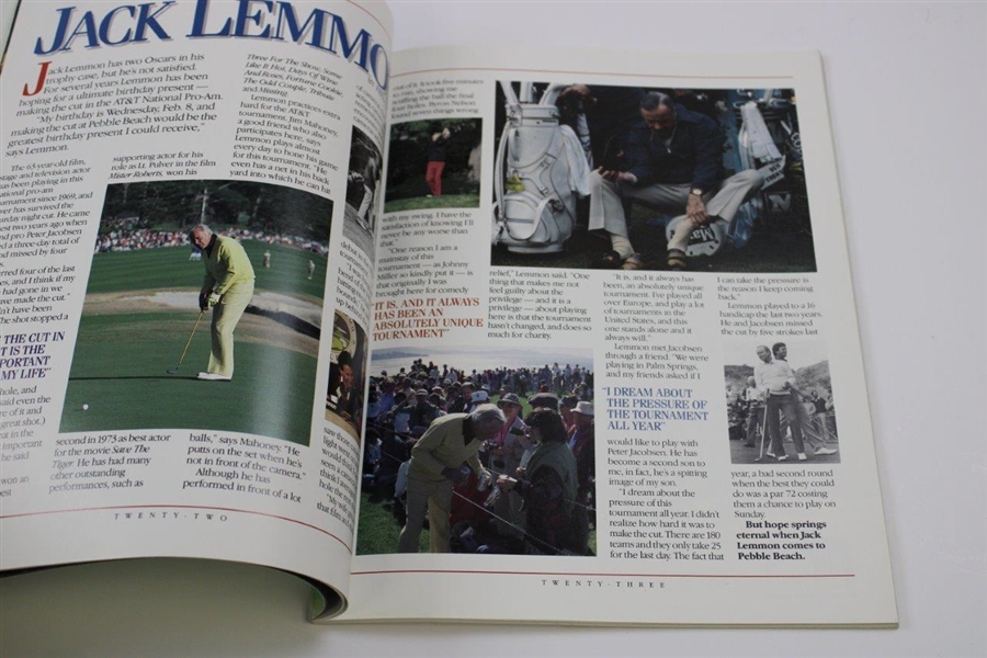 Peanuts Creator Charles Schulz Signed AT&T Pebble Beach Pro-Am Program JSA ALOA
