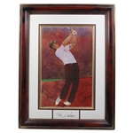 Original Bart Forbes Tom Watson Arwork "Golfs Greatest Card Set" w/Signed Matting JSA ALOA