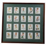 Payne, Nicklaus, Palmer & others Signed Trading Card Display Beckett #AA13722