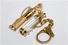Golf Bag Brooch Pin & Golf Bag Key Ring