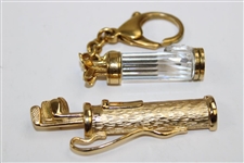 Golf Bag Brooch Pin & Golf Bag Key Ring