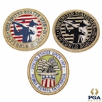 Three (3) US Open at Pebble Beach Crests - 1992 (x2) & 1972