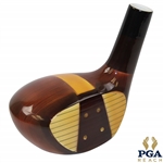 Classic Large Porcelain Persimmon Golf Club Head Decanter 