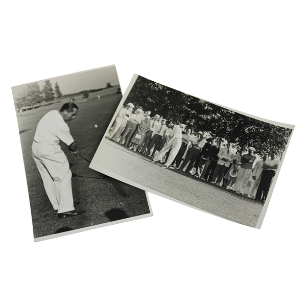 Two (2) Walter Hagen Swinging at Olympia Fields Photos
