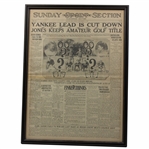 1928 Jones Keeps Amateur Golf Title Dayton Daily News Newspaper Page - September 16th