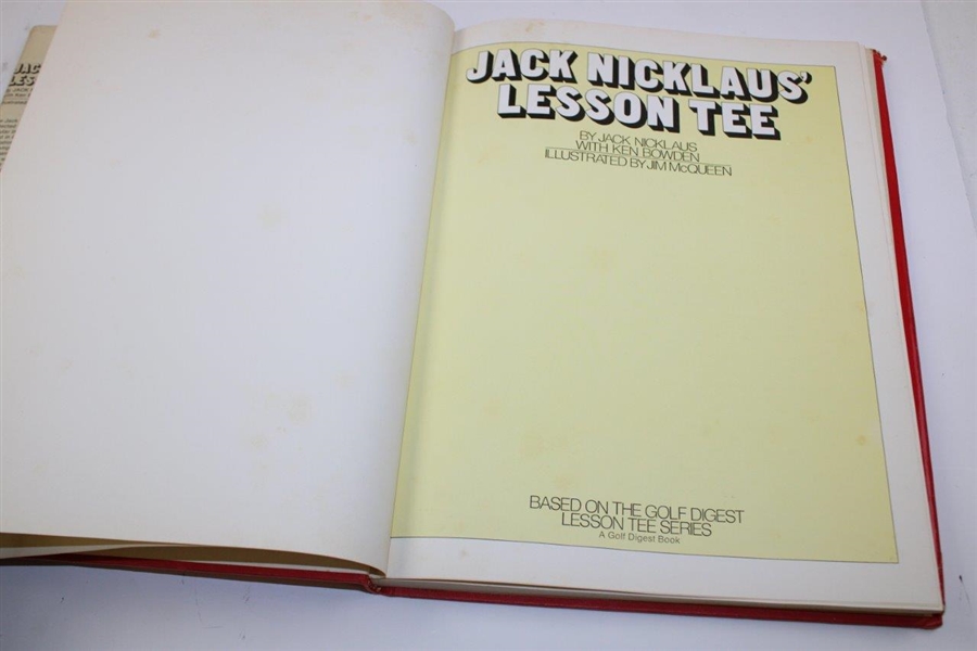Jack Nicklaus Signed 1977 'Jack Nicklaus' Lesson Tee' Book JSA ALOA