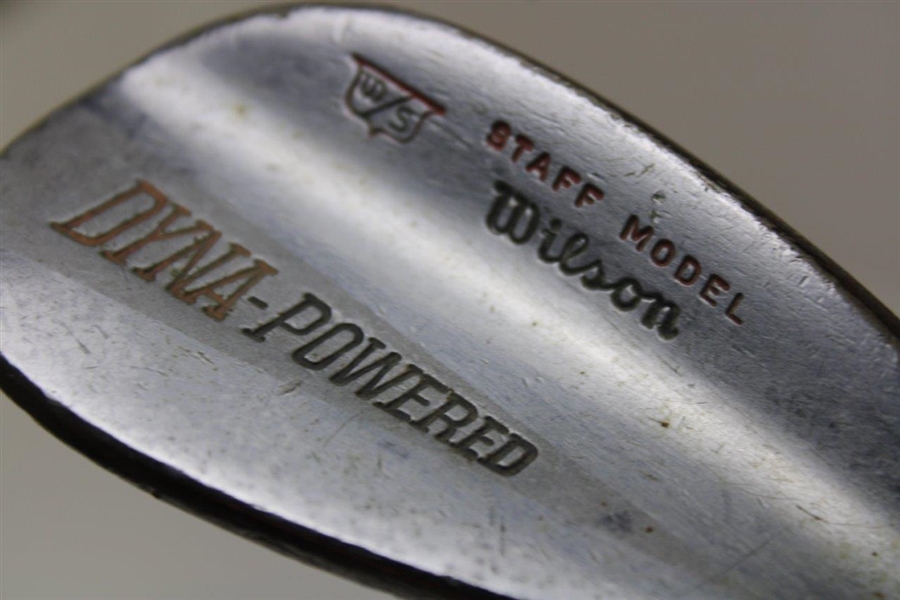 1960’s Arnold Palmer's Personal Tournament Used Wilson Dyna-Powered Staff Model Wedge 