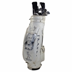 Alan Shepards Personal Match Used Golf Bag w/Hogan Irons, Woods & Putter w/Headcovers