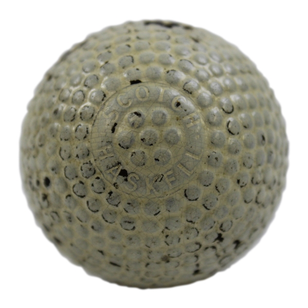 Vintage Scotch Haskell 1898 Bramble Golf Ball - 96% Paint