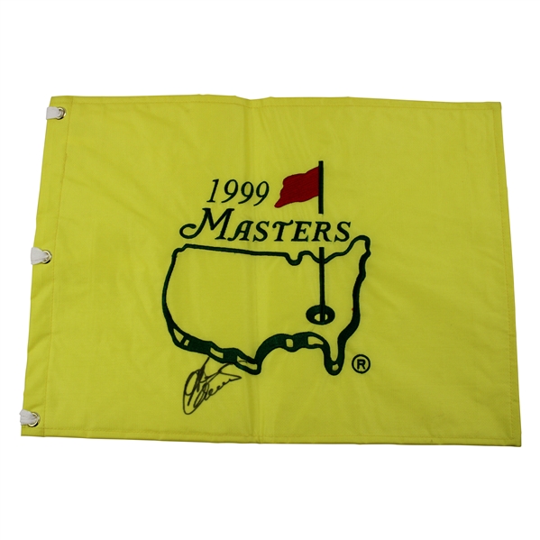 Ben Crenshaw Signed 1999 Masters Embroidered Flag JSA ALOA