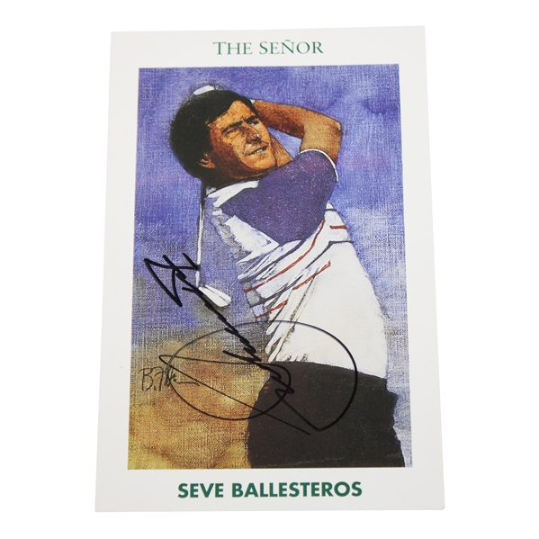 Seve Ballesteros Signed Mueller The Senor Golf Card JSA ALOA