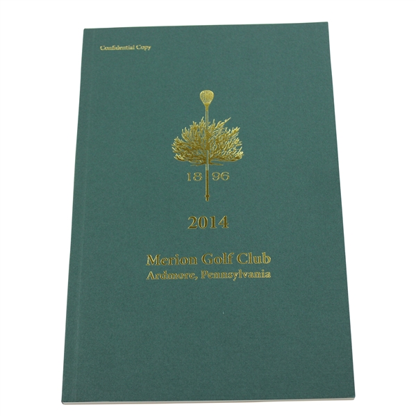 2014 Merion Golf Club Confidential Copy Book