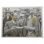1934 Robert P. Jones (Bobbys Dad) Presenting Horton Smith 1934 Masters Winners Check Wire Photo