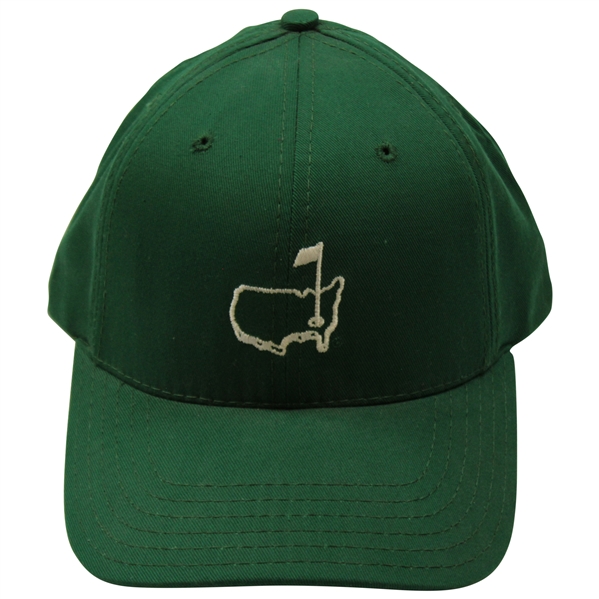 Augusta National Golf Club Green Caddy Hat - White Outline Logo