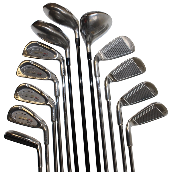 Arnold Palmer Set Clubs Irons Axiom-Ms Plus 3-Pw Woods, Driver, 3W, 5W w/Arnold Palmer Putter