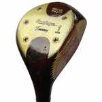 Gay Brewers Game Used MacGregor Tourney Reg. No. M43T Persimmon Driver with Shaft Sticker