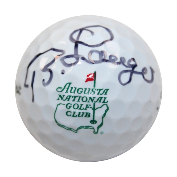 Bernhard Langer Signed Titleist Augusta National Golf Club Logo Golf Ball JSA ALOA