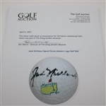 Jack Nicklaus Signed Strata Masters Logo Golf Ball JSA ALOA